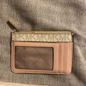 white & pink, MK wallet
